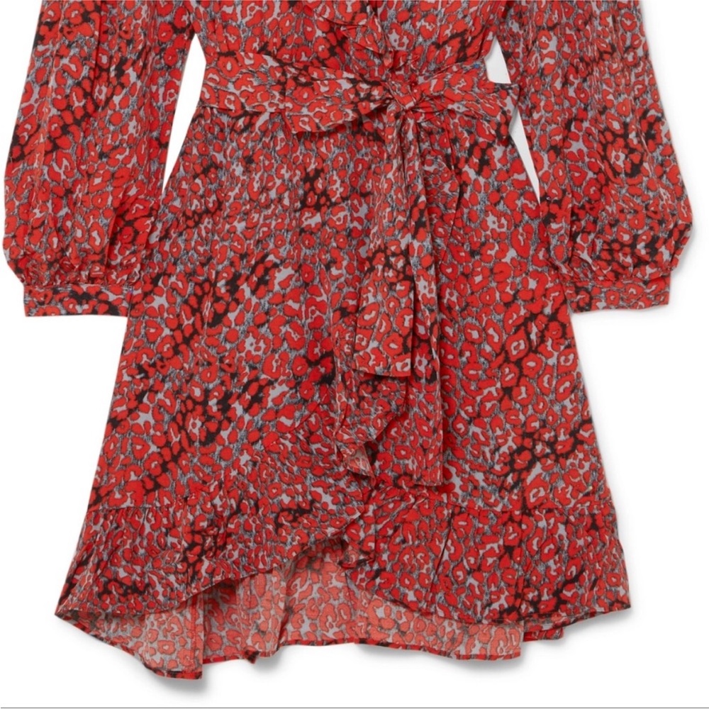 Fall Leopard Wrap Dress - Picture 5 of 12
